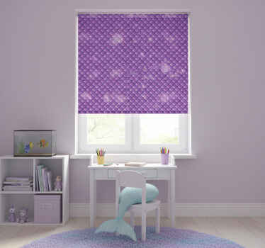 Rollo fenster kinderzimmer lila meerjungfrauenschuppen - TenStickers