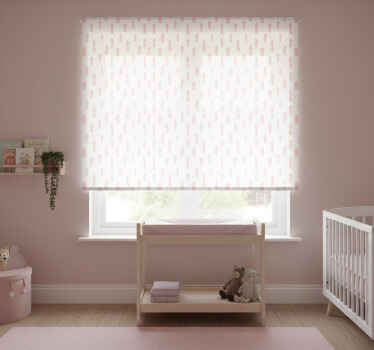 Rollo fenster kinderzimmer mit pinken pfeilen auf weiß - TenStickers