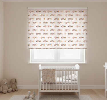 Store enrouleur pour chambre enfant style pastel amoureux - TenStickers