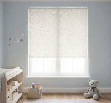Rollo fenster kinderzimmer mit buntem streu-muster - TenStickers