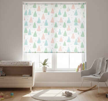 Zavjese za dječju sobu s sivim zvjezdicama i kovčezima - TenStickers