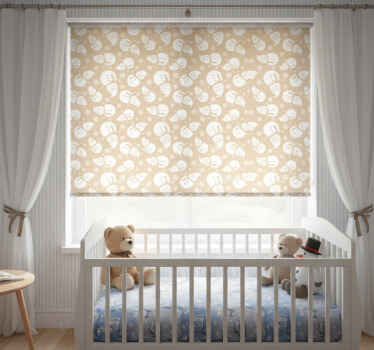 Zavjese za dječju sobu s brojnim licima snjegovića - TenStickers