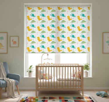 Rollo fenster kinderzimmer mit niedlichem dinosaurier-muster - TenStickers