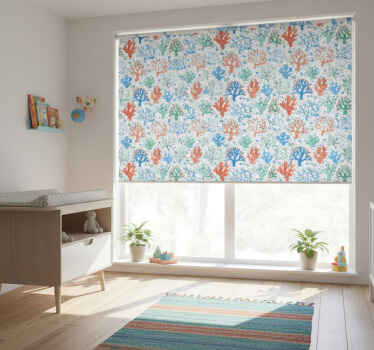 Rollo fenster kinderzimmer algen spritzer - TenStickers