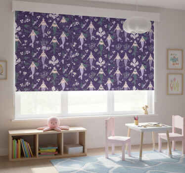 Rollo fenster kinderzimmer meerjungfrauen spritzer - TenStickers