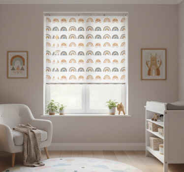 Kinderkamer rolgordijn herfstregenbogen - TenStickers