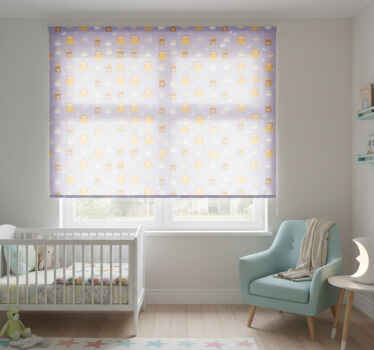 Kinderkamer rolgordijn dieren en regenbogen - TenStickers