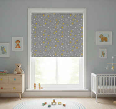 Rollo fenster kinderzimmer pantone sterne - TenStickers
