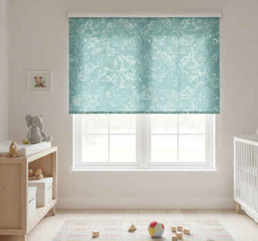 Rollo fenster kinderzimmer mit baby-elefanten - TenStickers