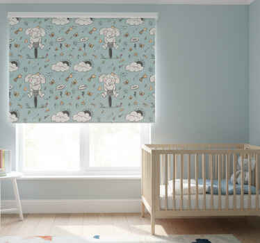 Estore de rolo infantil elefantes acenando - TenStickers