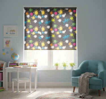 Rollo fenster kinderzimmer farbparty - TenStickers