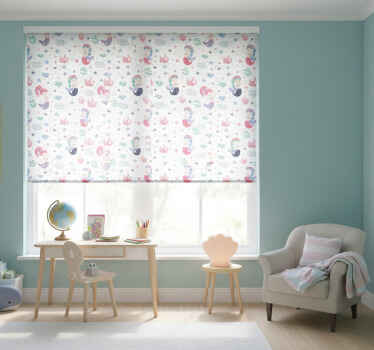 Zavjese za dječju sobu sirena s repovima i punđama - TenStickers