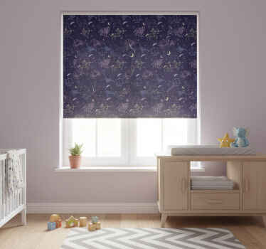 Estor enrollable infantil patrón constelación - TenVinilo