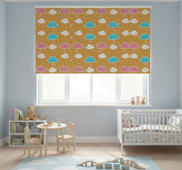 Zavjese za dječju sobu s šarenim kišobranima - TenStickers