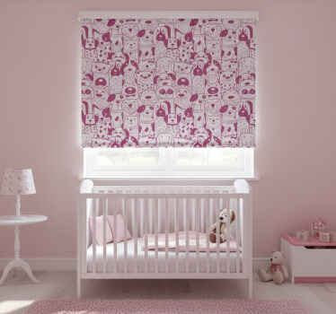 Πολό για παιδιά με σχέδιο ροζ σκύλων με τρίχωμα - TenStickers