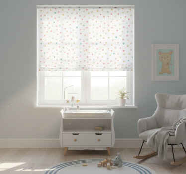 Rollo fenster kinderzimmer mit glitzerndem punktmuster - TenStickers