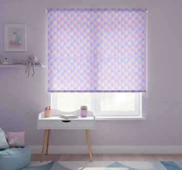 Rollo fenster kinderzimmer in bunten meerjungfrauenschuppen - TenStickers