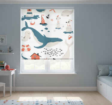 Children room roller blind under the sea - TenStickers