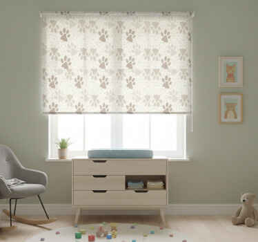 Store enrouleur pour chambre enfant pattes de chien - TenStickers