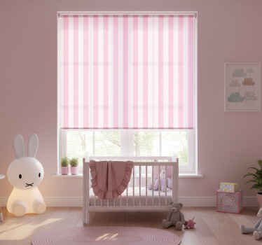 아동용 블라인드 핑크 스트라이프 인테리어 - TenStickers