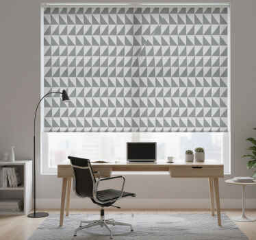 사무실 블라인드 회색 기하학 패턴 - TenStickers