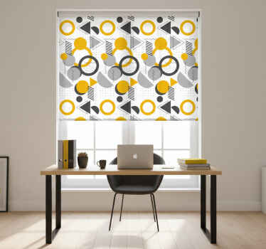 사무실 블라인드 seamless 레트로 기하학 패턴 - TenStickers