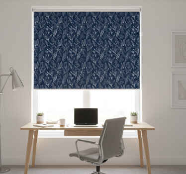 사무실 블라인드 백합 무늬 플로랄 디자인 - TenStickers