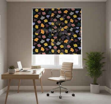 사무실 블라인드 은행나무 잎 caltero - TenStickers