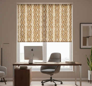 사무실 블라인드 뱀 가죽 패턴 - TenStickers