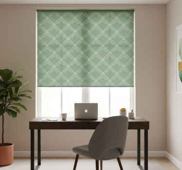 Ρολό για γραφεία πράσινα κομψά τετράγωνα - TenStickers