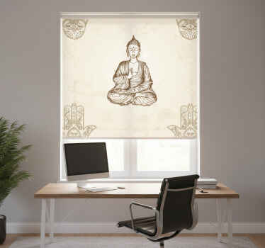 Ρολό για γραφεία με σύμβολο χεριού Χάμσα Βούδα - TenStickers