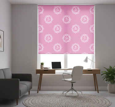 사무실 블라인드 아름다운 크라운 차크라 심볼 - TenStickers