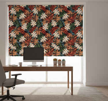 사무실 블라인드 열대식물 정글 열풍 - TenStickers