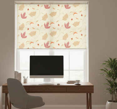 사무실 블라인드 가을 잎사귀 디자인 - TenStickers