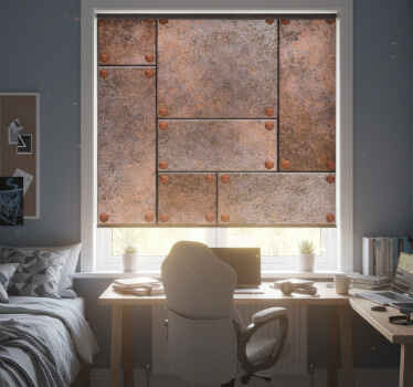 Rollo fenster jugendzimmer mit metallplatten - TenStickers