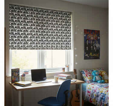 Cortina roller juvenil diseño moderno y colorido - TenVinilo