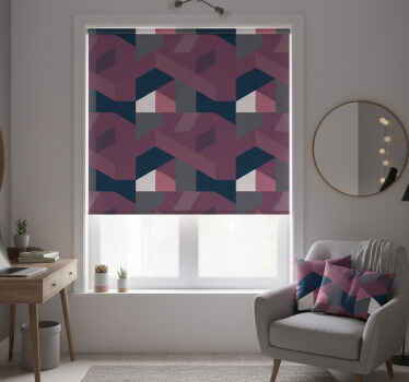 Cortina roller juvenil formas geométricas eclécticas - TenVinilo