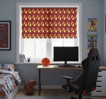 Cortina roller juvenil patrón de juego de baloncesto - TenVinilo