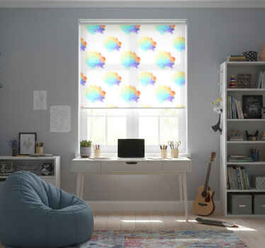 Rollo fenster jugendzimmer farbenfrohe party - TenStickers