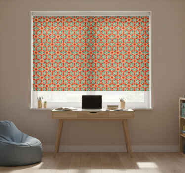 Teenage bedroom roller blind with seamless arabic design - TenStickers