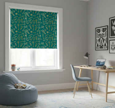 Rolgordijn tienerkamer sleutels en sloten - TenStickers