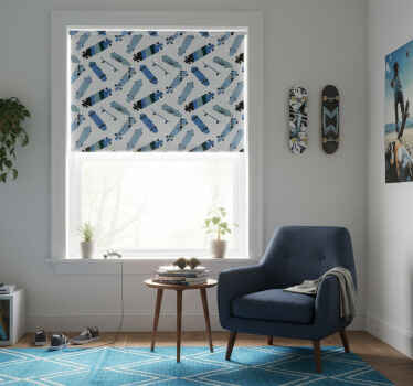 Rollo fenster jugendzimmer skateboards design - TenStickers