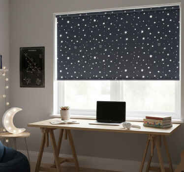 Rollo fenster jugendzimmer nachthimmel - TenStickers