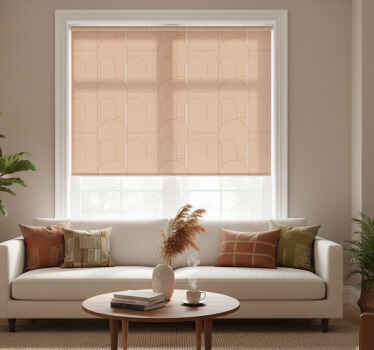 Estore de rolo modernos com padrões arcos bege - TenStickers