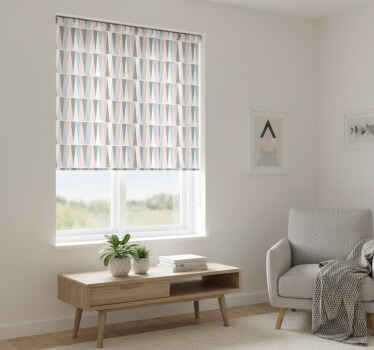 Cortina roller moderno triángulos escandinavos - TenVinilo