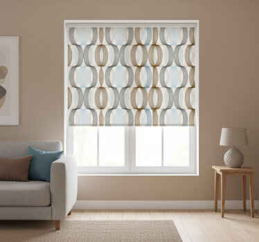 Estore de rolo modernos com linhas ovais - TenStickers