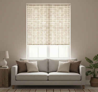 Estore de rolo modernos com padrões de linhas geométricas - TenStickers