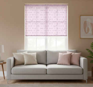 Cortina roller moderno siluetas de corazones - TenVinilo