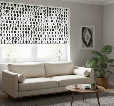 Estore de rolo modernos com padrão minimalista de lua - TenStickers