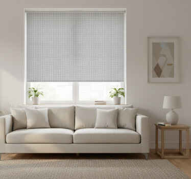 Estore de rolo modernos padrão vertical cinza minimalista - TenStickers